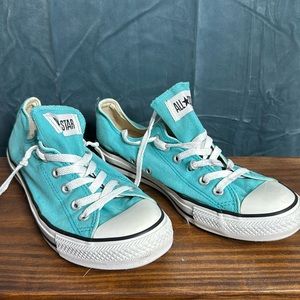 Turquoise Converse All-Star Low Rise Sneakers